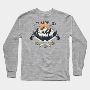 Stumpfest Funny Bluey Uprooting Nails Salons Since 2020 Long Sleeve T-Shirt